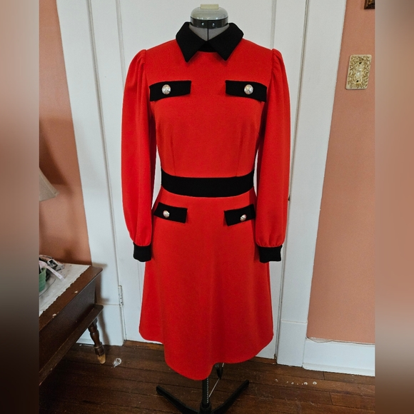 New York & Company Dresses & Skirts - NY&Co. Red Military Dress S